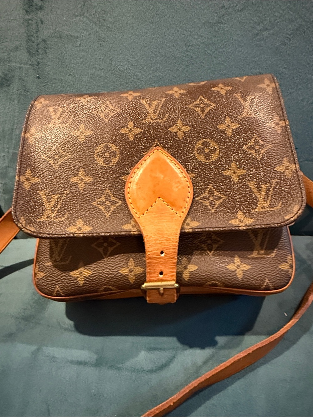 Louis Vuitton Monogram Canvas Crossbody in Brown and Tan